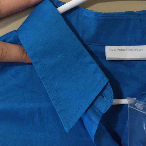 Blue button up top - Picture 8 of 8